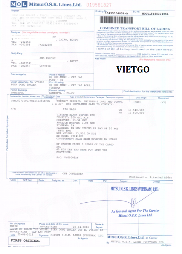 tiêu hạt việt nam xuất khẩu